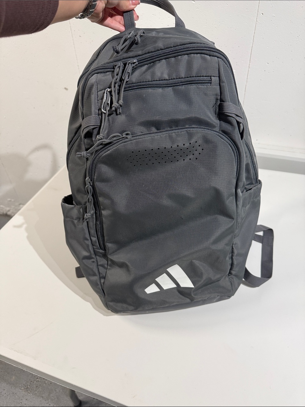 Adidas Grey Performance Backpack
